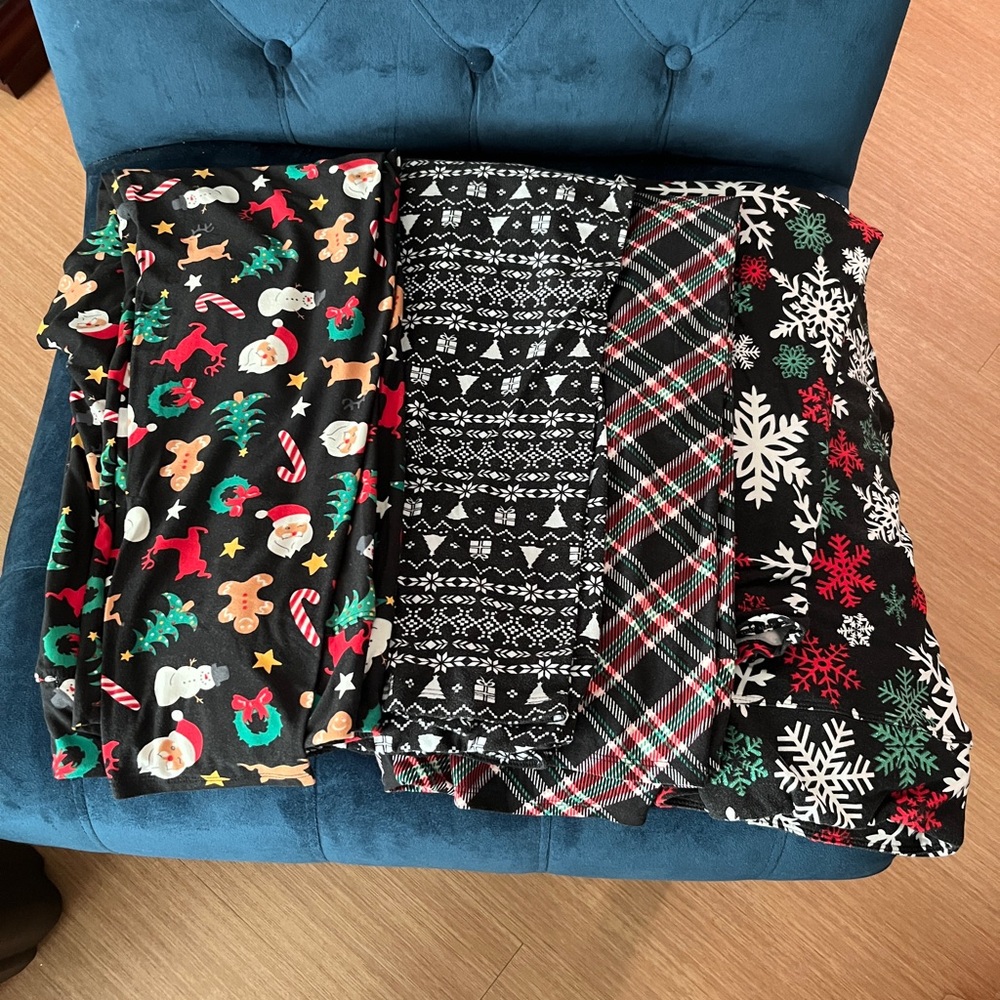 Derek Heart Festive Holiday Leggings Set 3X